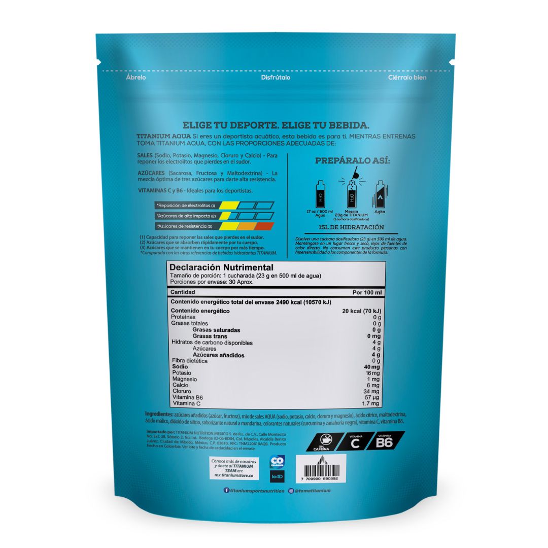 Electrolitos en Povo AQUA, Bolsa 700 g (15 Litros)