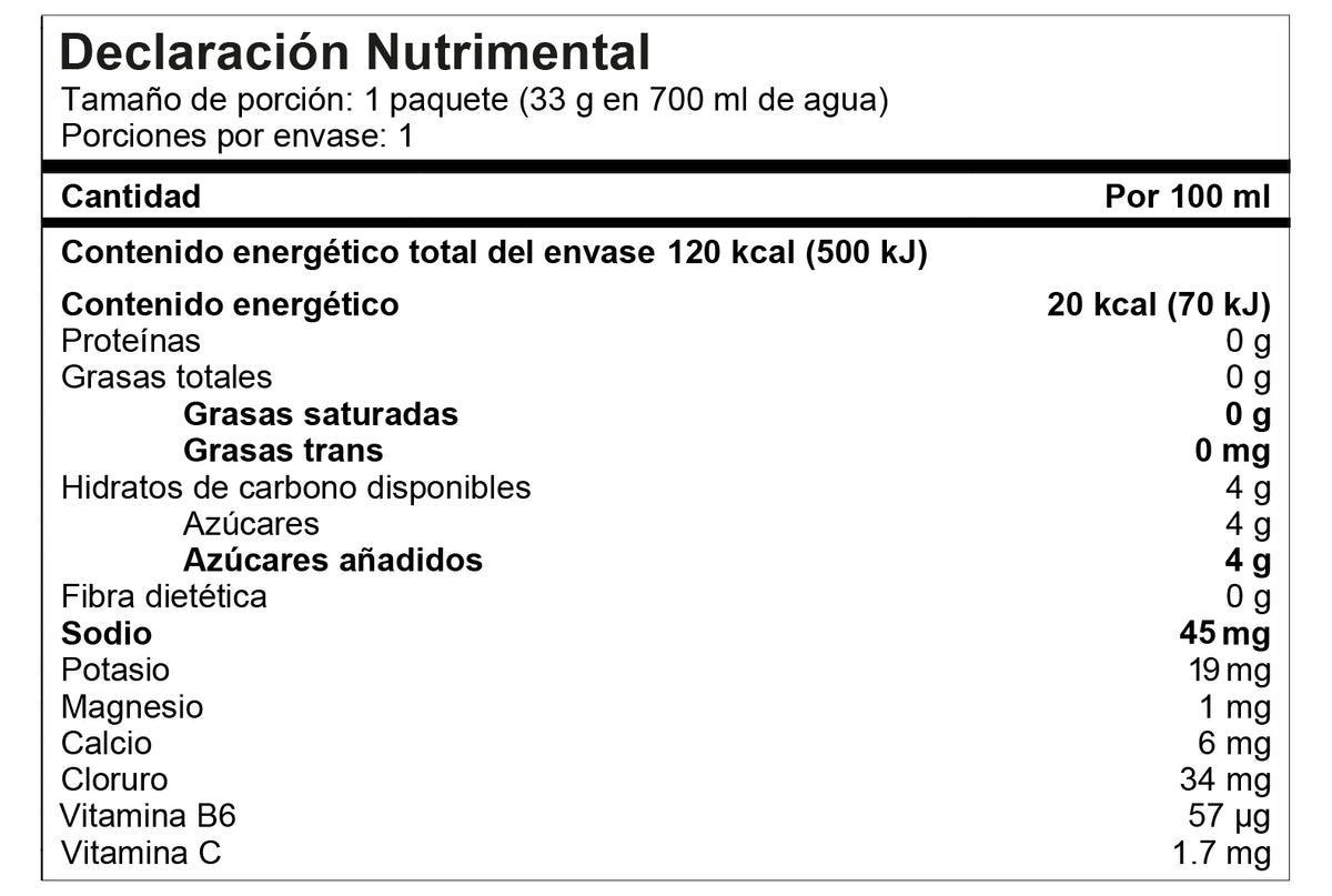 Electrolitos en polvo POWER, Caja x 12/25 Packs, Sabor Ponche de Frutas