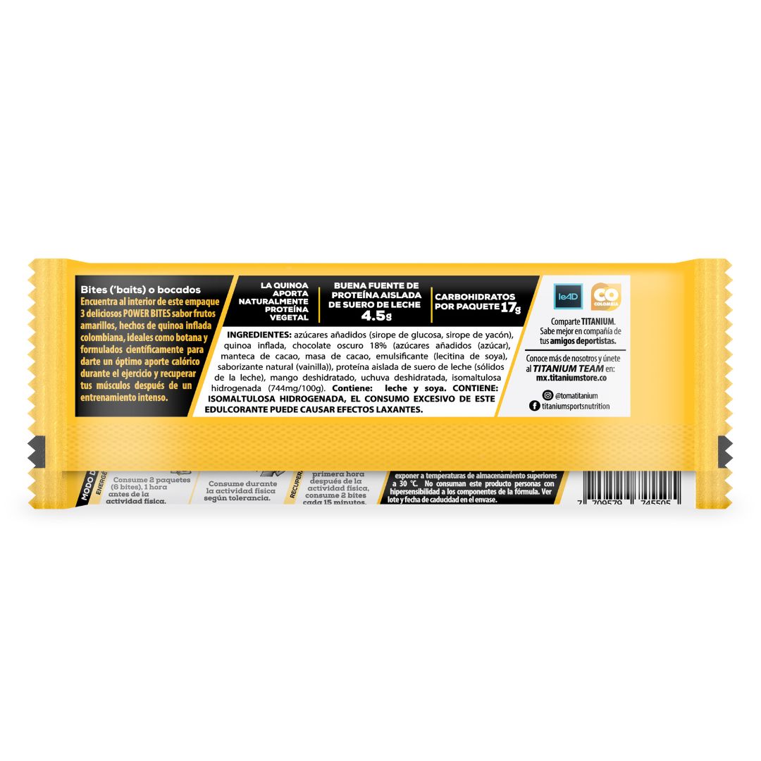 Barras de Proteína, Quinoa y Fruta, Caja x 12